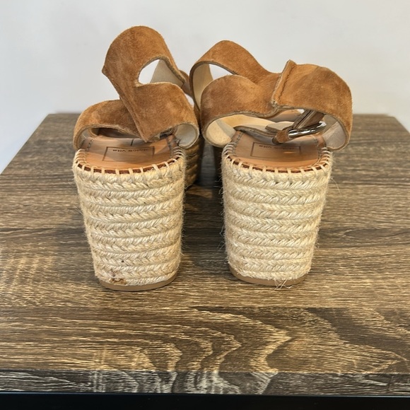 Dolce Vita Lesley Espadrille Platform Sandal in Brown Suede - Picture 5 of 5